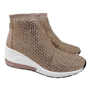 AQUA COLLEGE Women's Kandice Waterproof Sneakers Blush Size 7M